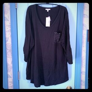 Fashion Bug 3/4 Sleeve Embellished Tee 235